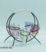 Bunte Schnapsgläser mit Halter | Schnapsglas-Set | Vintage Rockabilly 50-60er Jahre