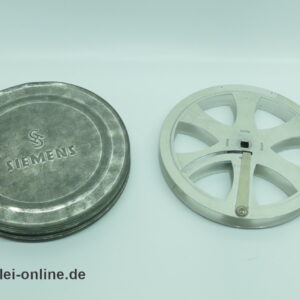 Siemens Leerspule | Aluminium Steckspule 16 mm | Alte Siemens Schmalfilm Spule mit Filmdose