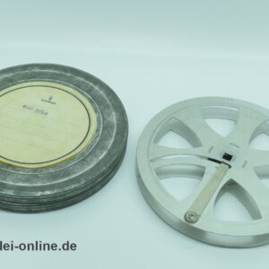 Siemens Leerspule | Aluminium Steckspule 16 mm | Alte Siemens Schmalfilm Spule mit Filmdose im Allerlei Online Shop