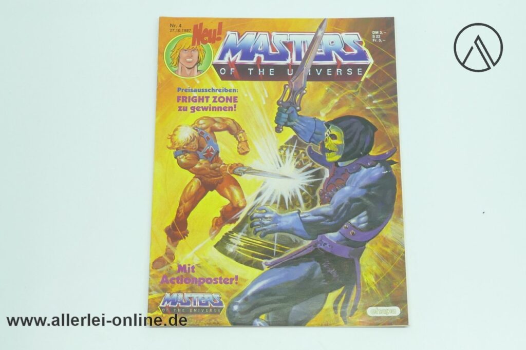Masters Of The Universe | MOTU Comic-Heft Nr. 4 mit Actionposter | Vintage Ehapa Verlag 1987