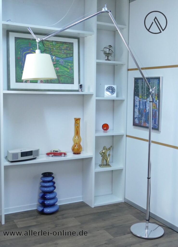 Artemide TOLOMEO Mega Terra Stehleuchte Aluminium-Chrom | 1-flammige Design Gelenkarm-Stehlampe