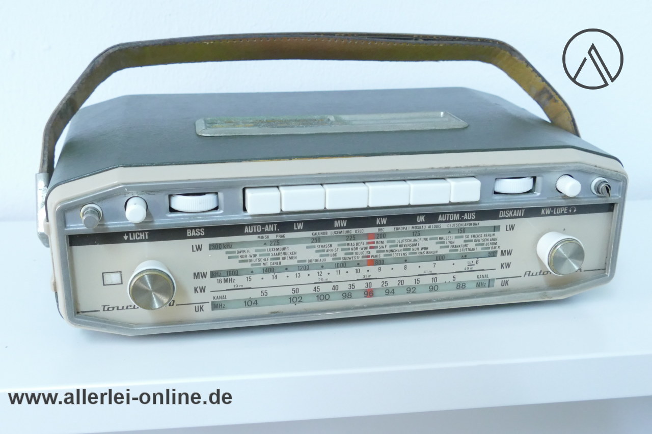 SCHAUB-LORENZ Touring T-60 Automatik | Kofferradio | FM, LW, MW Radio | Vintage 60er Jahre Transistor Radio oben SCHAUB-LORENZ Touring T-60 Automatik | Kofferradio | FM, LW, MW Radio | Vintage 60er Jahre Transistor Radio oben