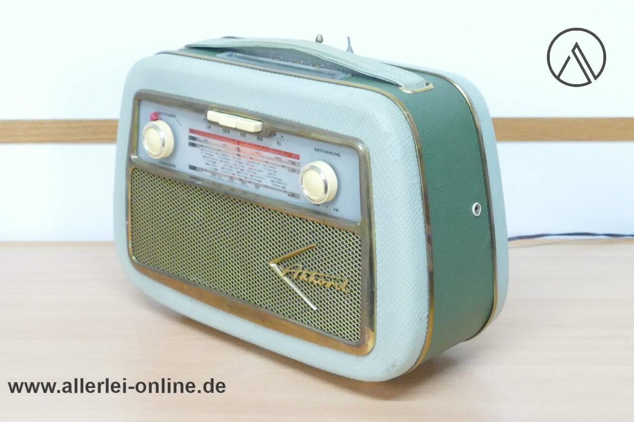 Akkord Pinguin U58 Radio | Kofferradio | FM, LW, UKW Radio | 50er Jahre Röhrenradio im Allerlei Online Shop Akkord Pinguin U58 Radio | Kofferradio | FM, LW, UKW Radio | 50er Jahre Röhrenradio im Allerlei Online Shop