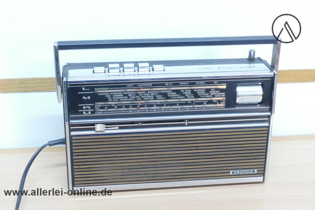 GRUNDIG City-Boy 1000 | Kofferradio | L-M-K-UKW Radio | Vintage 60-70er Jahre Radio