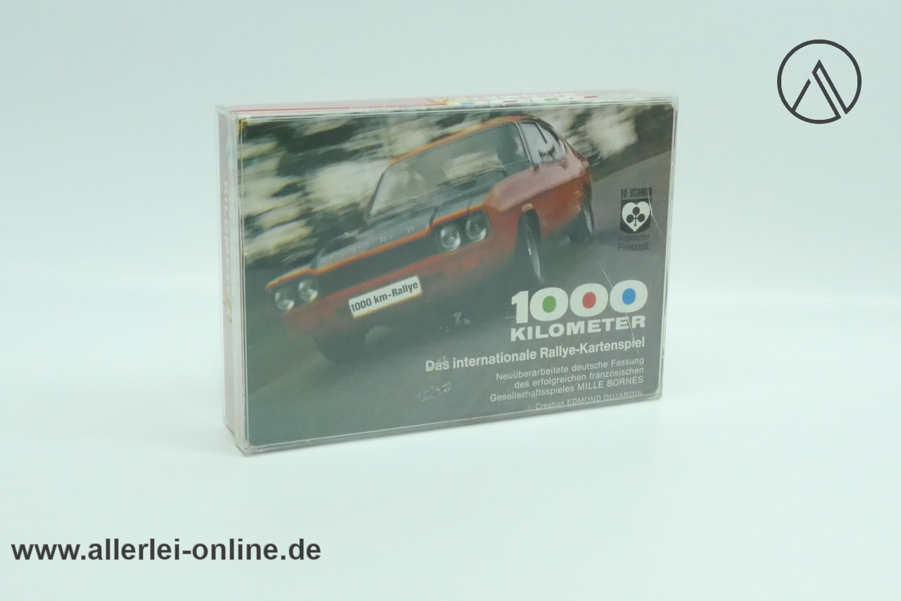 1000 Kilometer Rallye Kartenspiel | Deutsche Fassung nach Mille Bornes | F.X. Schmid 70009 mit Ford Capri Cover 1000 Kilometer Rallye Kartenspiel | Deutsche Fassung nach Mille Bornes | F.X. Schmid 70009 mit Ford Capri Cover
