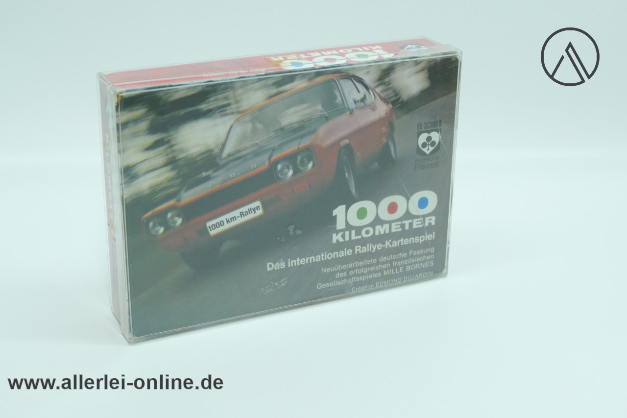 1000 Kilometer Rallye Kartenspiel | Deutsche Fassung nach Mille Bornes - Edmond Dujardin | F.X. Schmid 70009 mit Ford Capri Cover 1000 Kilometer Rallye Kartenspiel | Deutsche Fassung nach Mille Bornes - Edmond Dujardin | F.X. Schmid 70009 mit Ford Capri Cover
