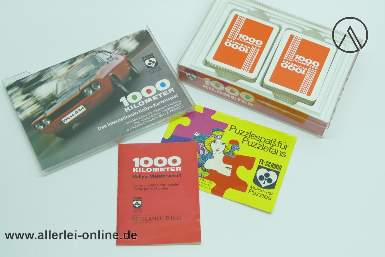 1000 Kilometer Rallye Kartenspiel | Deutsche Fassung nach Mille Bornes - Edmond Dujardin | F.X. Schmid 70009 1000 Kilometer Rallye Kartenspiel | Deutsche Fassung nach Mille Bornes - Edmond Dujardin | F.X. Schmid 70009