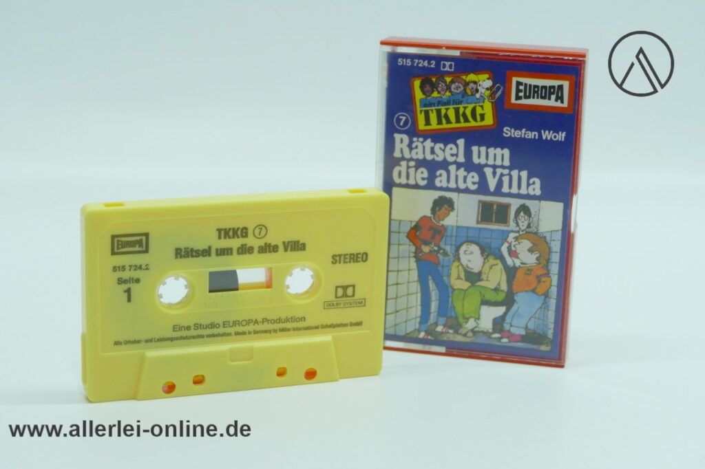 TKKG Folge 7 | Rätsel um die alte Villa | Vintage MC Hörspiel Kassette | Europa Cassette