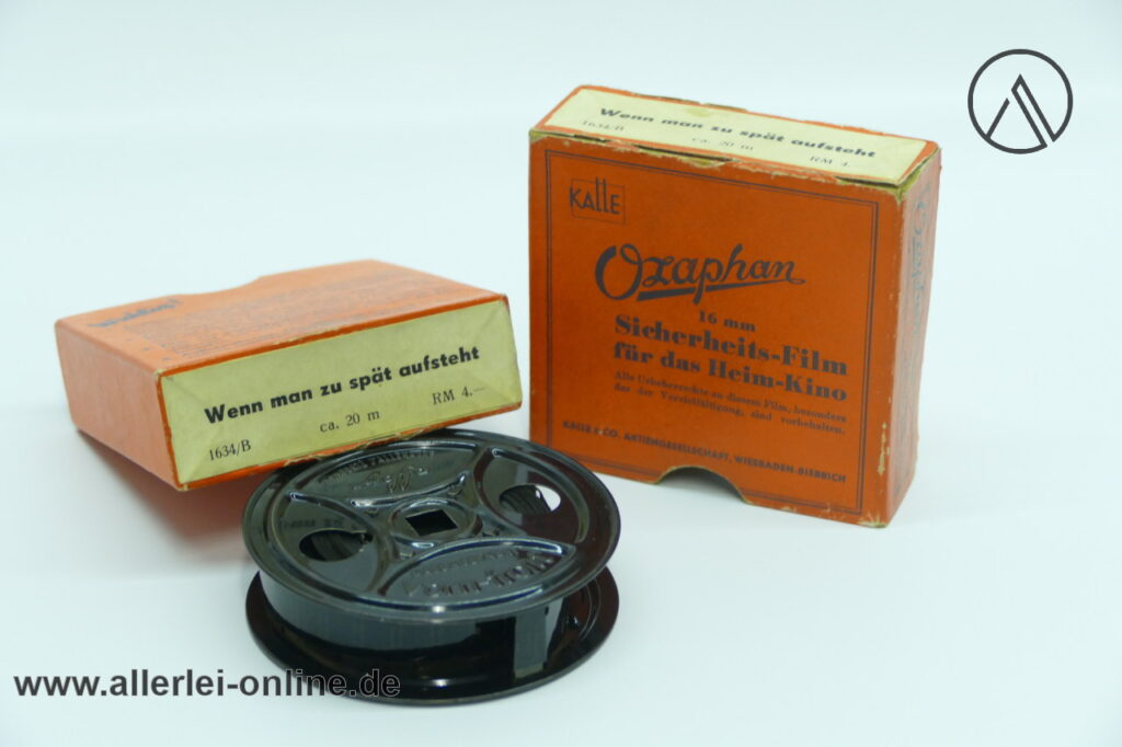 Kalle Ozaphan 16 mm Unterhaltungs- Film 1634/B | "Wenn man zu spät aufsteht" mit Original Schuber