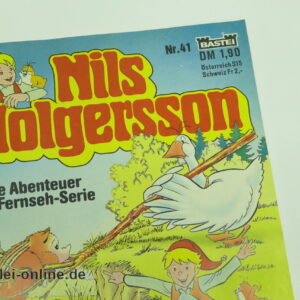Nils Holgersson Comic-Heft Nr. 41 | Ein Wildschwein geht baden | Vintage Bastei Verlag Fernseh-Serie Comic