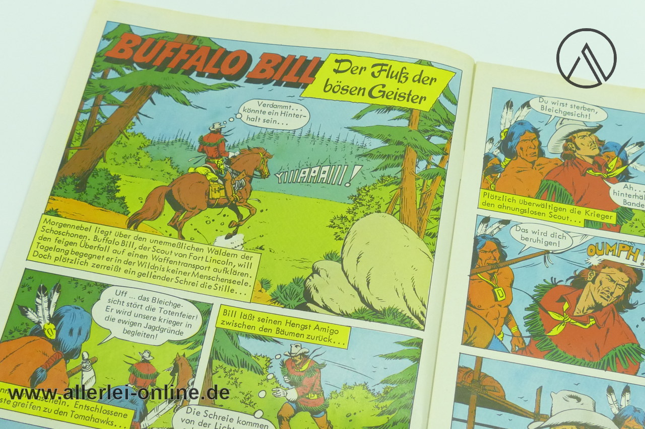Buffalo Bill Comic-Heft Nr.645 |Der Held des Wilden Westens | Der Fluß der bösen Geister | Vintage Bastei Verlag Comic 2 Buffalo Bill Comic-Heft Nr.645 |Der Held des Wilden Westens | Der Fluß der bösen Geister | Vintage Bastei Verlag Comic 2
