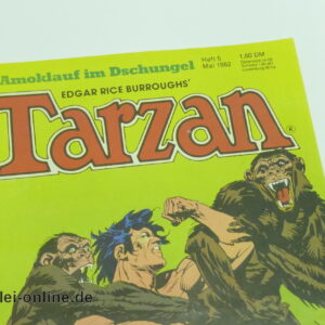 Tarzan Comic-Heft Nr.5 1982 | Tarzan Serie| Amoklauf im Dschungel | Vintage Ehapa Verlag Comic 1