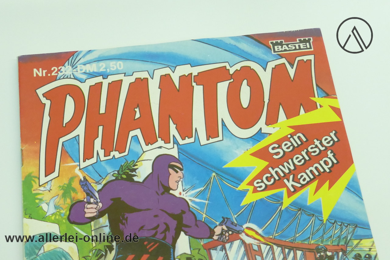Phantom Comic-Heft Nr. 232 |Die Todesgondel | Superhelden Serie | Vintage Bastei Verlag Comic 1 Phantom Comic-Heft Nr. 232 |Die Todesgondel | Superhelden Serie | Vintage Bastei Verlag Comic 1