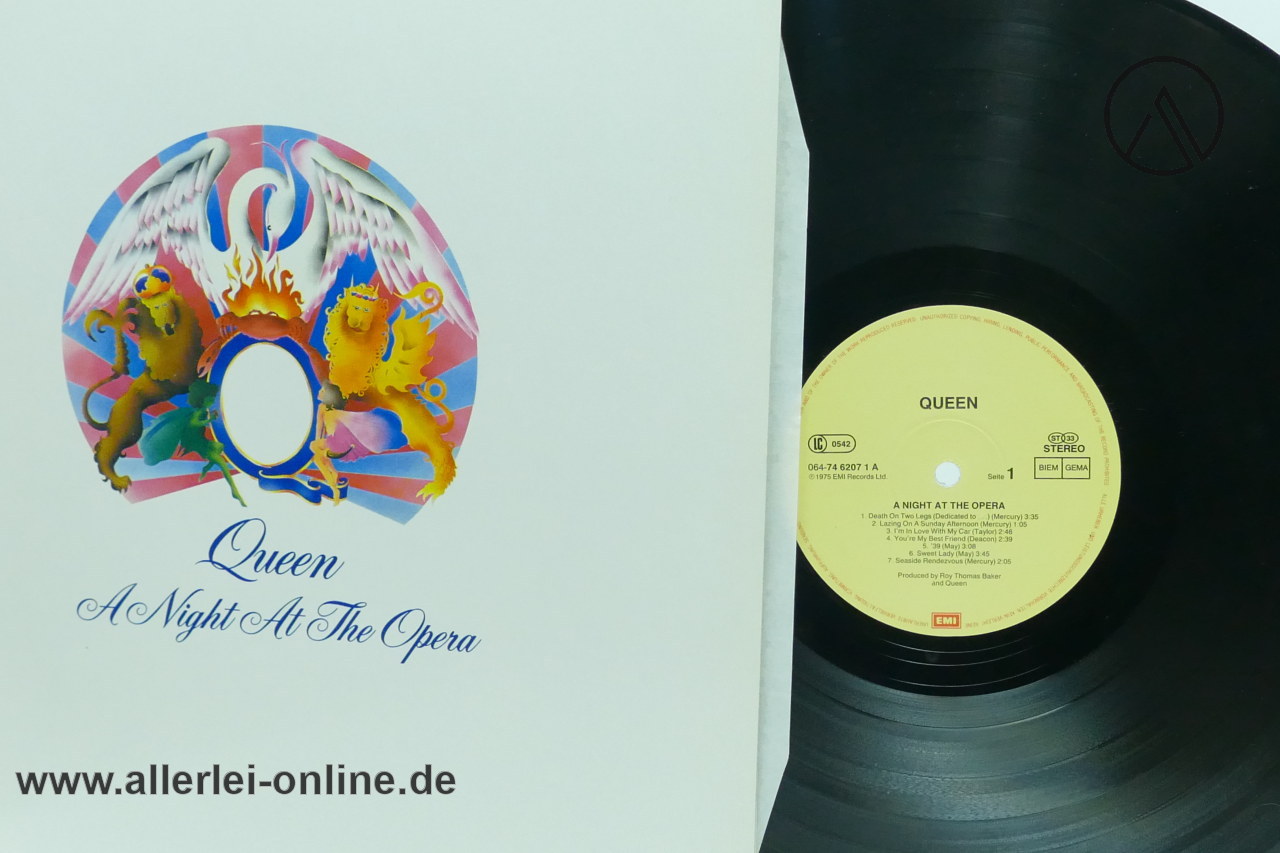 Queen Freddie Mercury | A Night At The Opera | 1975 EMI Records | Cover LP Vinyl – EX/EX Queen Freddie Mercury | A Night At The Opera | 1975 EMI Records | Cover LP Vinyl – EX/EX