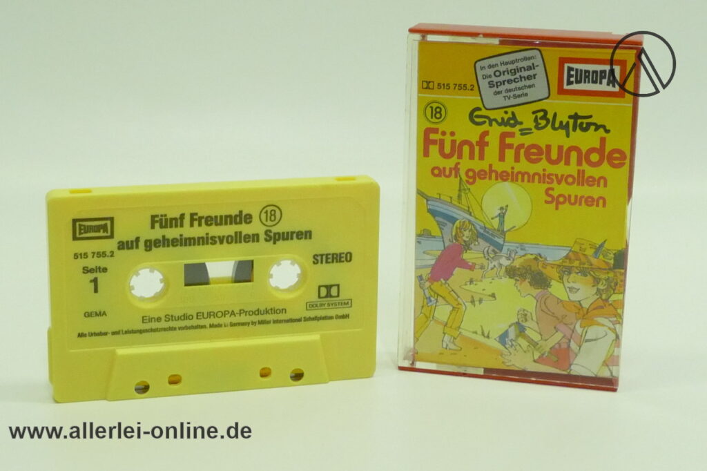 Fünf Freunde Folge 18 | auf geheimnisvollen Spuren | Vintage MC Hörspiel Kassette | Europa Cassette