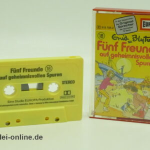 Fünf Freunde Folge 18 | auf geheimnisvollen Spuren | Vintage MC Hörspiel Kassette | Europa Cassette