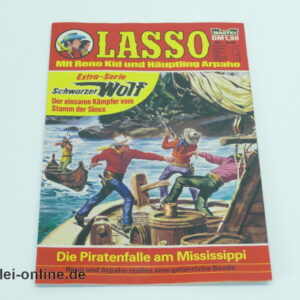 LASSO Comic-Heft Nr. 631 | Die Piratenfalle am Mississippi | Vintage Bastei Verlag Comic