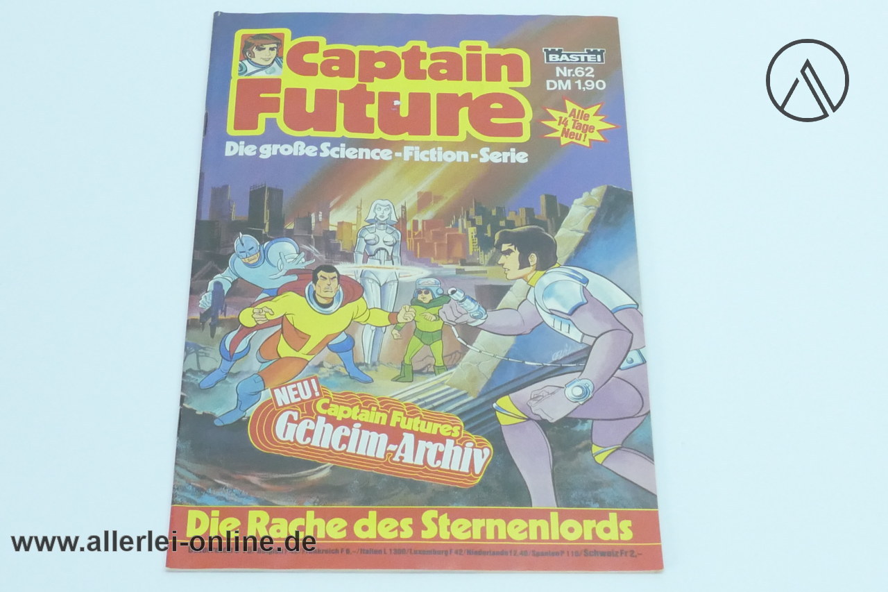 Captain Future Comic-Heft Nr. 62 | Die Rache des Sternenlords | Die große Science Serie | Vintage Bastei Verlag Comic Captain Future Comic-Heft Nr. 62 | Die Rache des Sternenlords | Die große Science Serie | Vintage Bastei Verlag Comic