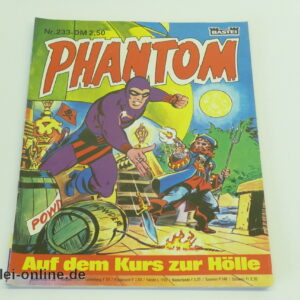 Phantom Comic-Heft Nr. 233 | Auf dem Kurs zur Hölle | Superhelden Serie | Vintage Bastei Verlag Comic