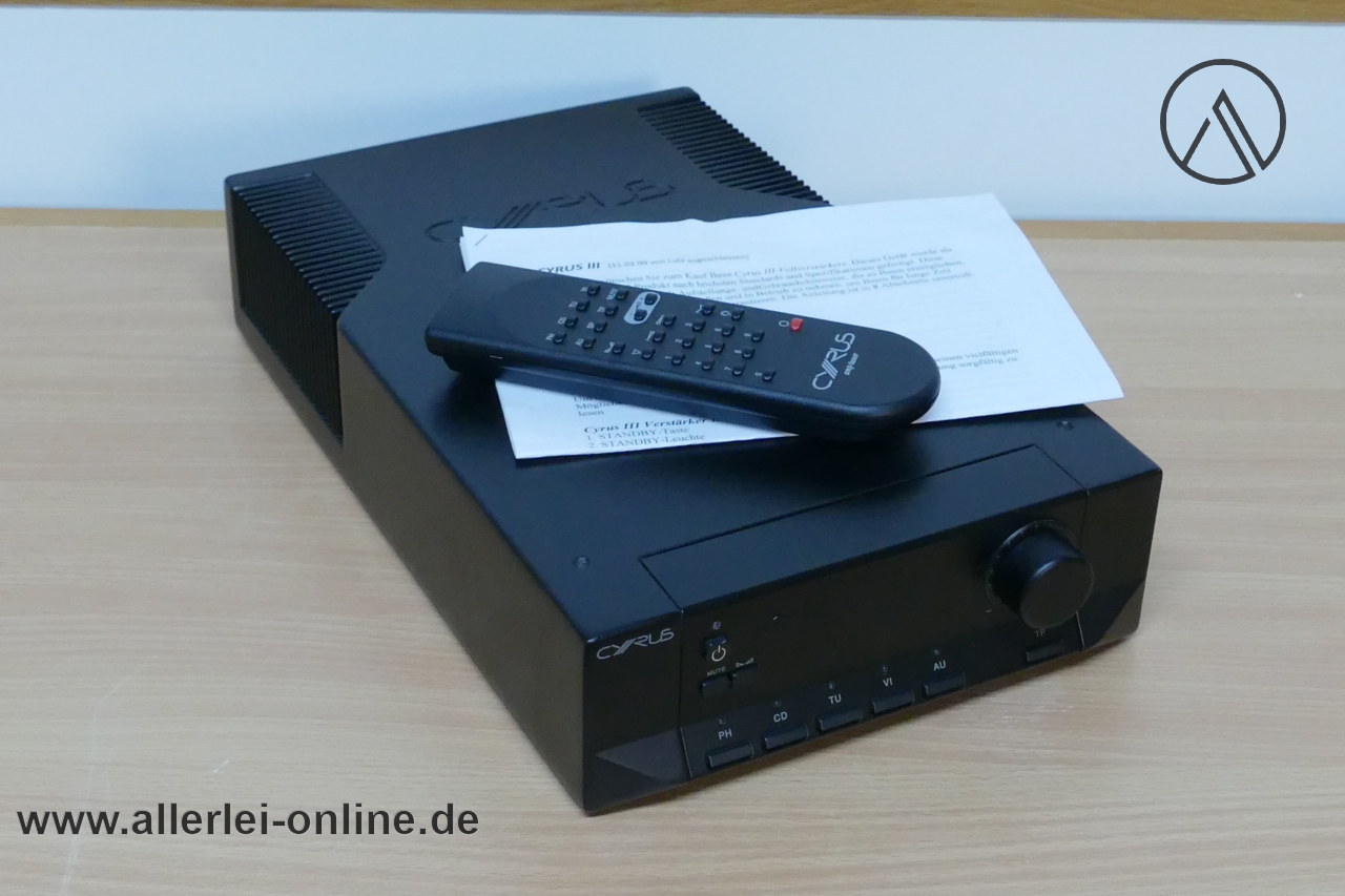 Cyrus III High-End Verstärker | Cyrus 3 Vollverstärker im Allerlei Online Shop Cyrus III High-End Verstärker | Cyrus 3 Vollverstärker im Allerlei Online Shop