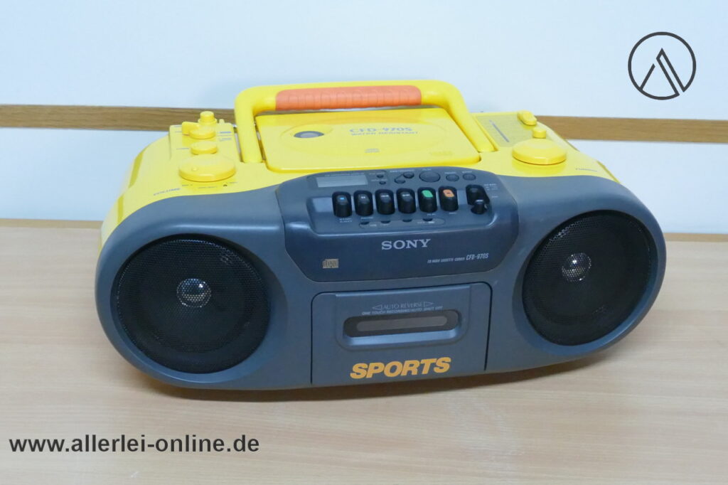 Sony CFD-970 Sports Radio / CD / Cassette Recorder | AM/FM Radio | Vintage Radiorekorder