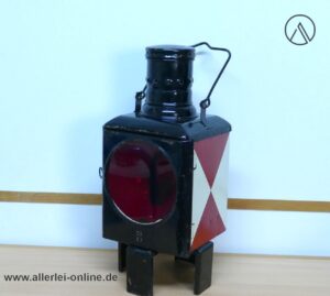 Alte Deutsche Bahn Oberwagenlaterne | OSMEKA Eisenbahn Laterne Zugschlusslaterne mit Kosmosbrenner