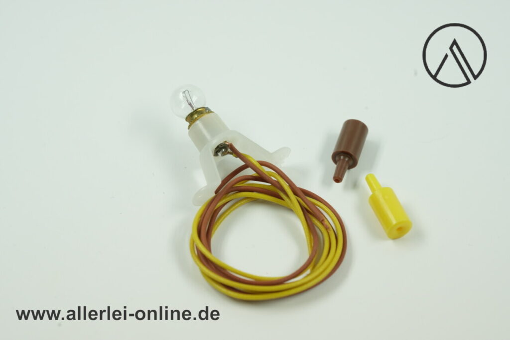 Modelleuchte 9 Stück | Beleuchtungssockel mit Birne für Modellhäuser | Modellbau Zubehör
