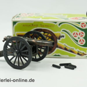 Miniatur Kanone Bleistift-Spitzer | Metall Modell Geschütz | Vintage Play Me Bleistiftanspitzer mit Originalverpackung