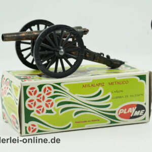Miniatur Kanone Bleistift-Spitzer | Metall Modell Geschütz | Vintage PlayMe Bleistiftanspitzer mit OVP