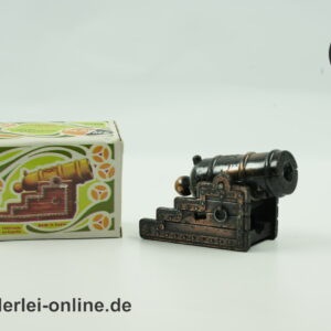 Miniatur Kanone Bleistift-Spitzer | Metall Modell Geschütz | Vintage PlayMe Espana Bleistiftanspitzer mit OVP