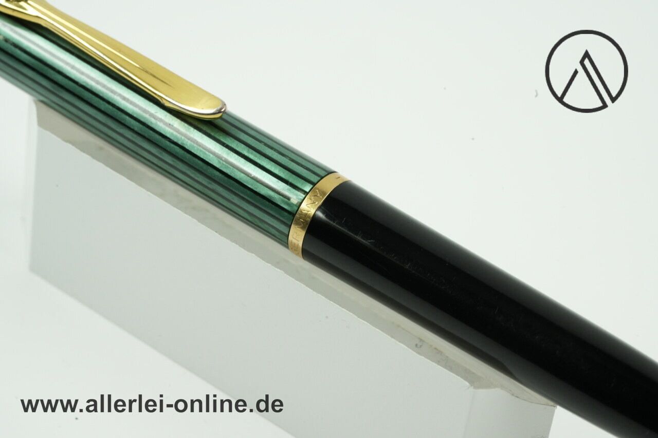 Pelikan K400 Kugelschreiber | Vintage 1980-90 Pelikan Pushbutton Ballpoint Pen Souverän | grün-gestreift Pelikan K400 Kugelschreiber | Vintage 1980-90 Pelikan Pushbutton Ballpoint Pen Souverän | grün-gestreift