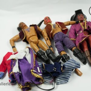 Lesney Fighting Furies Actionfiguren | Vintage 70er Jahre Fighting Furies Action- Figuren Konvolut