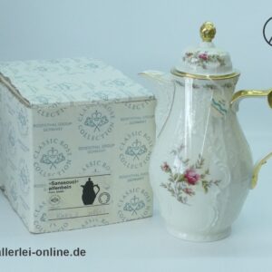 Rosenthal Classic Rose Porzellan | Sanssouci Moosrose ,elfenbein | Kanne - Kaffeekanne mit Originalkarton