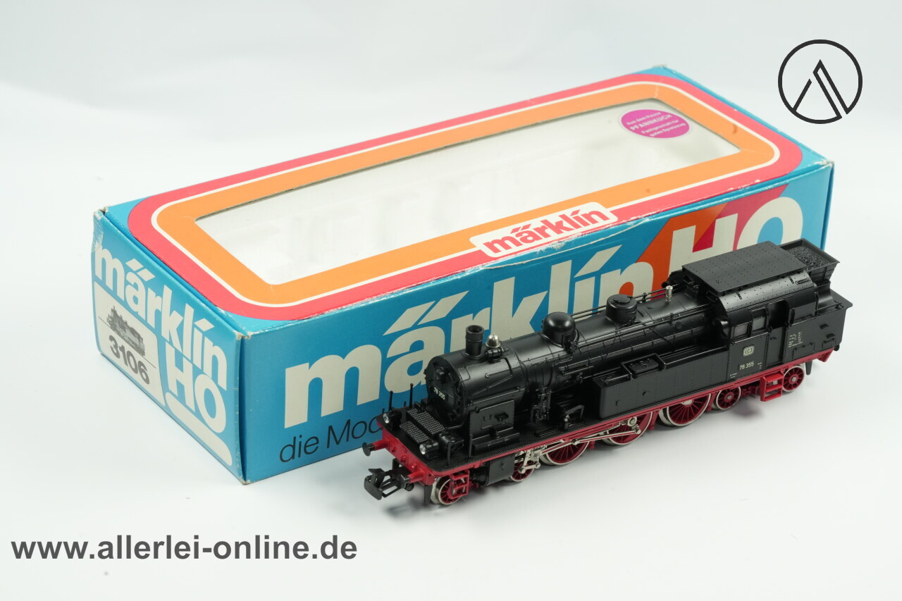Märklin H0 Lokomotive - Märklin 3106 Tenderlok BR 78 355 Dampflokomotive mit OVP