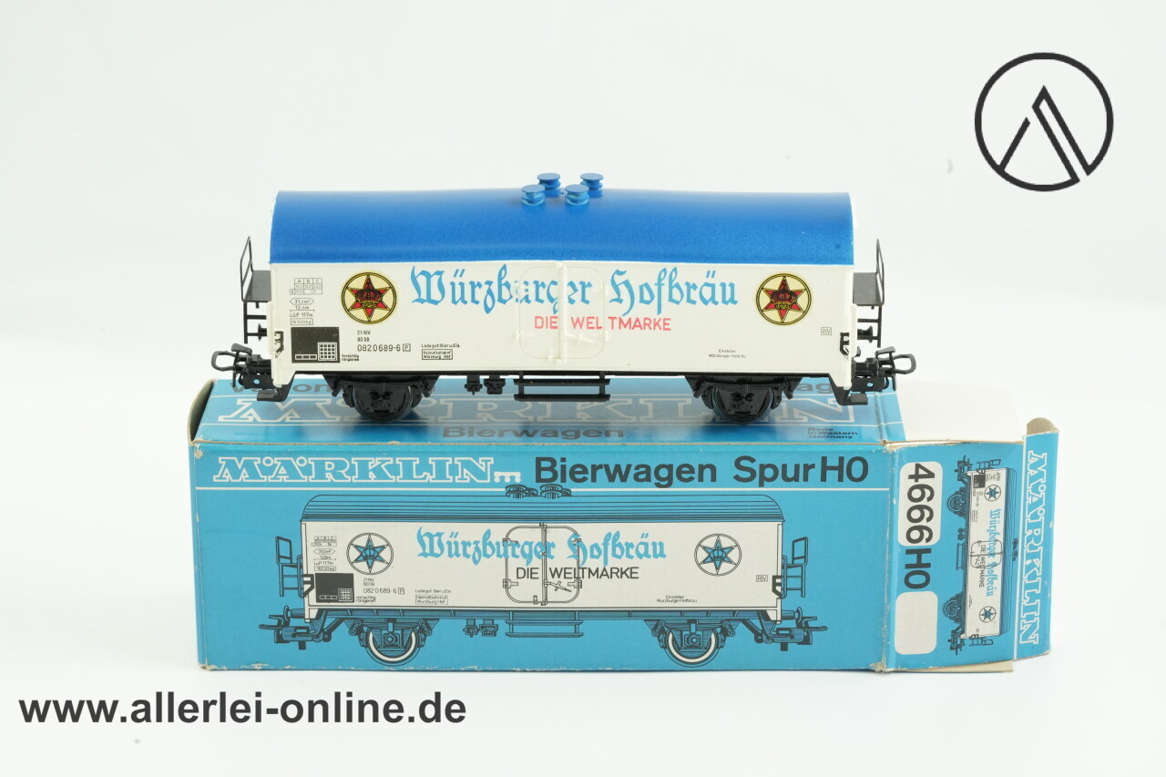 Märklin H0 Märklin 4666 Bierwagen – Würzburger Hofbräu – Kühlwagen Gedeckter Güterwagen mit OVP Märklin H0 Märklin 4666 Bierwagen – Würzburger Hofbräu – Kühlwagen Gedeckter Güterwagen mit OVP