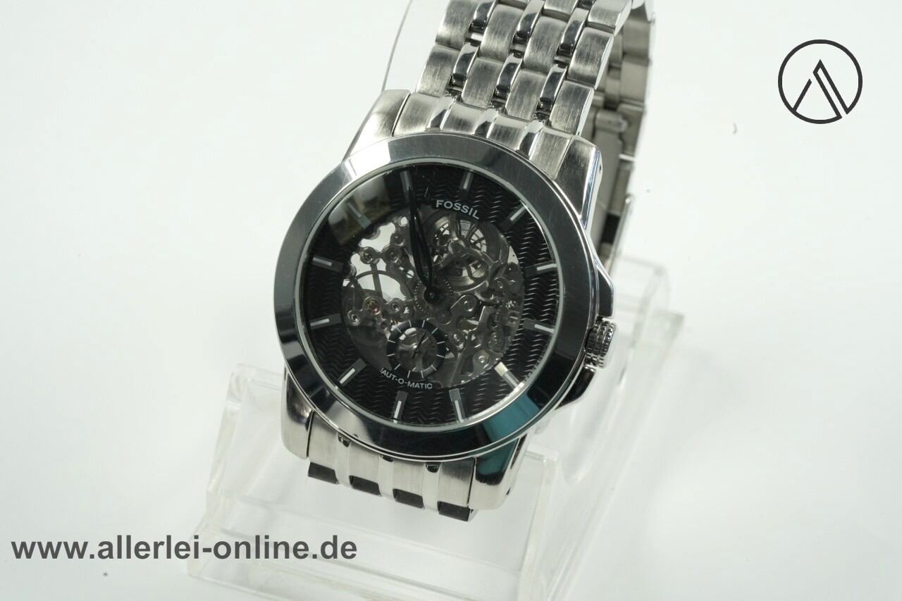 FOSSIL ME1027 Armbanduhr 20 Jewels Automatikwerk | Skelettuhr Automatik Uhr FOSSIL ME1027 Armbanduhr 20 Jewels Automatikwerk | Skelettuhr Automatik Uhr