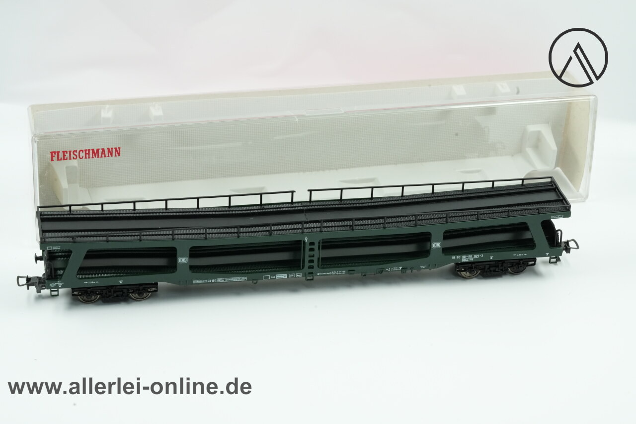 Fleischmann H0 | Fleischmann 5285 Autotransportwagen 98-80 021-3 DDm der DB | 4-Achs Güterwagen mit OVP Fleischmann H0 | Fleischmann 5285 Autotransportwagen 98-80 021-3 DDm der DB | 4-Achs Güterwagen mit OVP