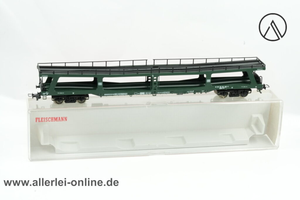 Fleischmann H0 | Fleischmann 5285 Autotransportwagen ,unbeladen 98-80 021-3 DDm der DB | 4-Achs Güterwagen mit OVP