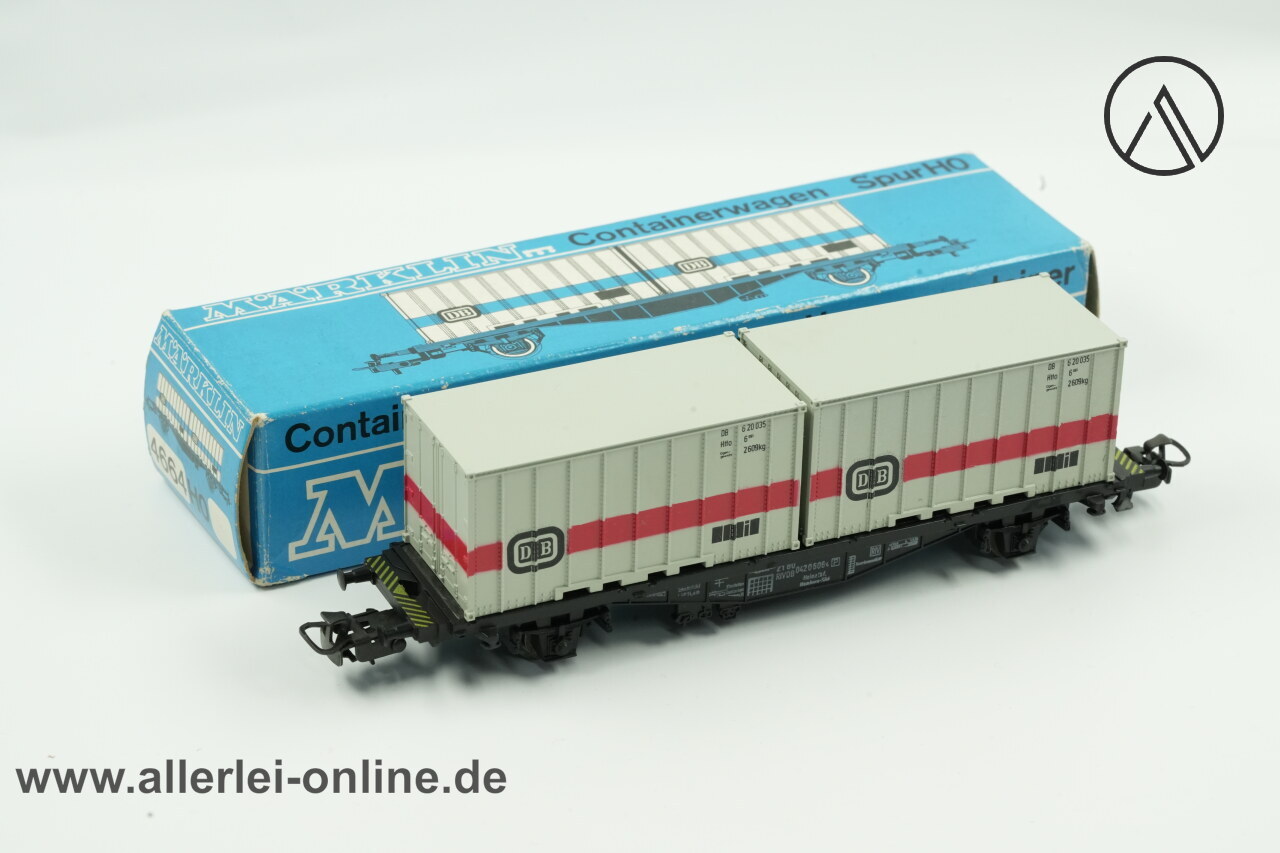 Märklin H0 | Märklin 4664 Containerwagen | Cargo Güterwagen der DB Märklin H0 | Märklin 4664 Containerwagen | Cargo Güterwagen der DB