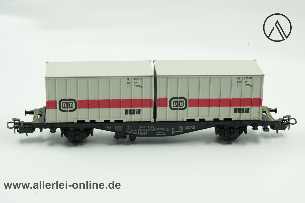 Märklin Spur H0 | Märklin 4664 Containerwagen | Cargo Güterwagen der DB mit OVP Märklin Spur H0 | Märklin 4664 Containerwagen | Cargo Güterwagen der DB mit OVP