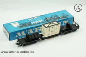 Märklin H0 | Märklin 4618 Tiefladewagen mit Übersee-Kiste | 6-Achs SSI 53 Güterwagen