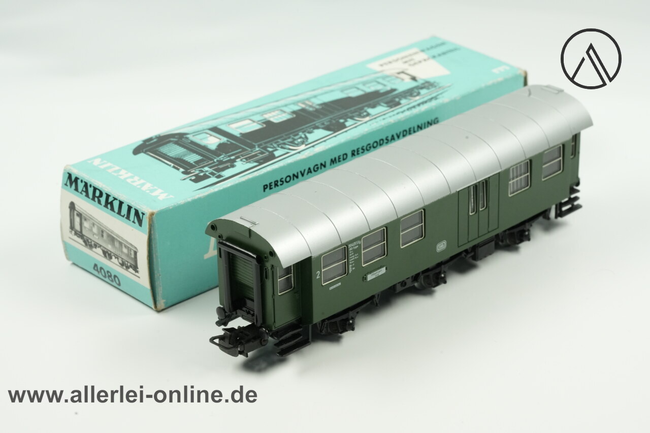 Märklin H0 | Märklin 4080 | 3-achsiger Personenwagen mit Gepäckabteil | BD3yge Personenwagen der DB Märklin H0 | Märklin 4080 | 3-achsiger Personenwagen mit Gepäckabteil | BD3yge Personenwagen der DB