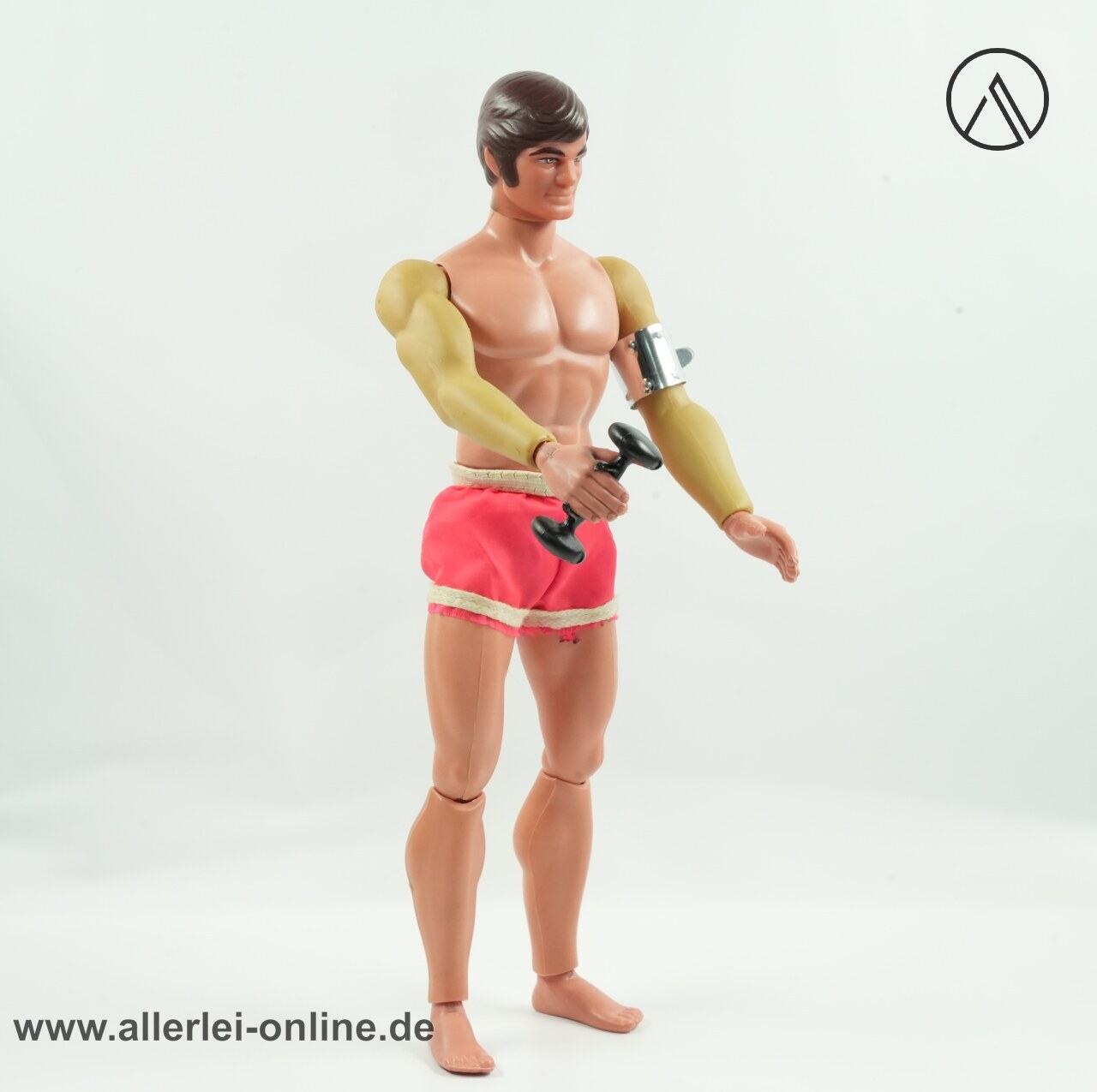 Big Jim mit Hantel und Biceps Band | Vintage Mattel 1971 HONG KONG Actionfigur Big Jim mit Hantel und Biceps Band | Vintage Mattel 1971 HONG KONG Actionfigur