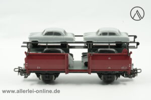 Märklin H0 | Märklin 4613 Autotransportwagen mit 4 Stück Ford Taunus 12M Modellautos