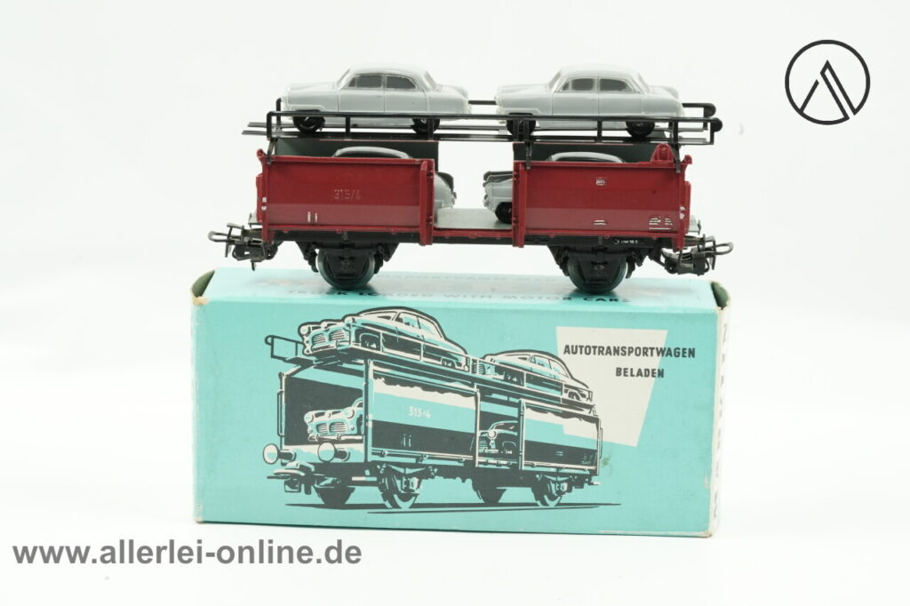 Märklin H0 | Märklin 4613 Autotransportwagen mit Ford Taunus 12M | Güterwagen mit OVP