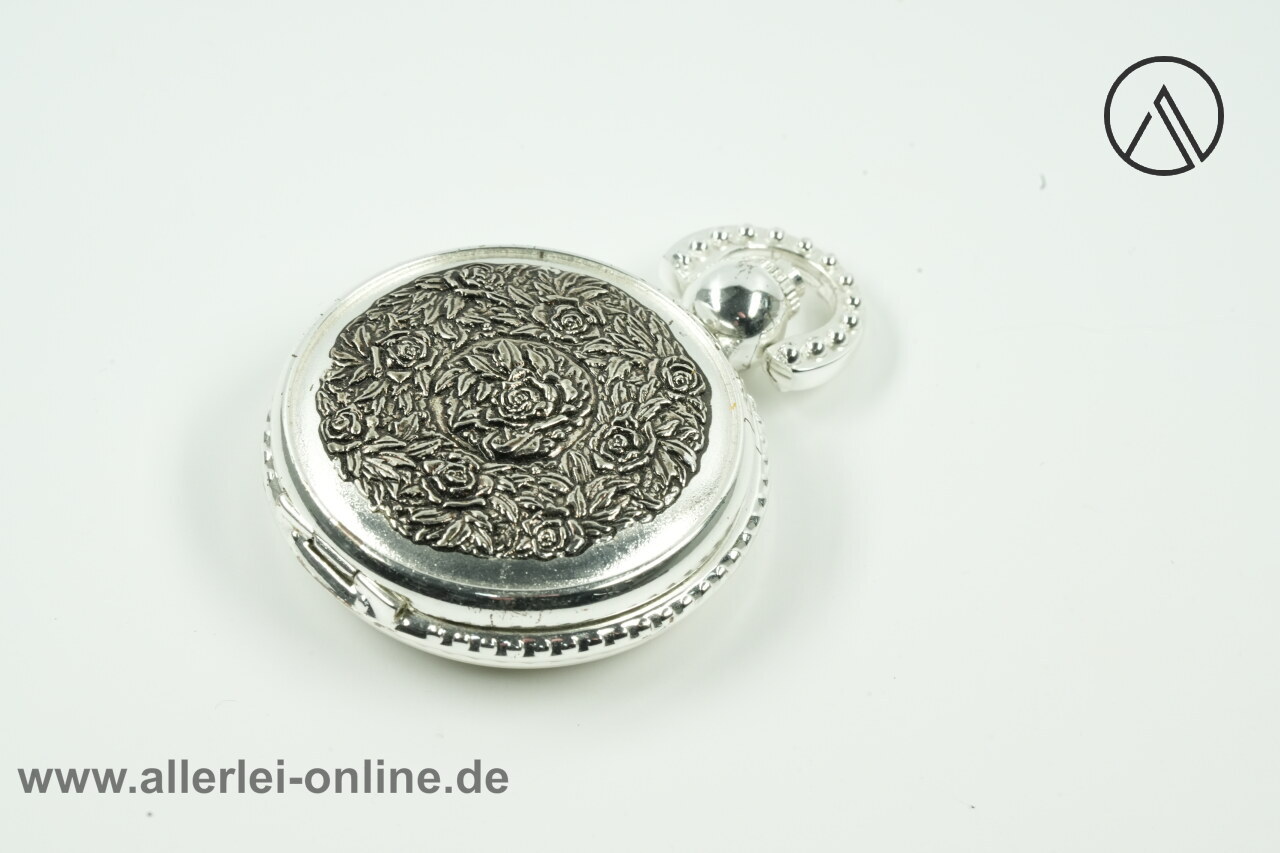 Sprungdeckel Uhr Taschenuhr Sorge ,versilbert | Mechanisches Uhrwerk mit Handaufzug Sprungdeckel Uhr Taschenuhr Sorge ,versilbert | Mechanisches Uhrwerk mit Handaufzug
