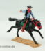 Timpo Toys | Cowboy zu Pferd ,schwarz mit Pistole | Vintage Timpo Toys Steckfigur