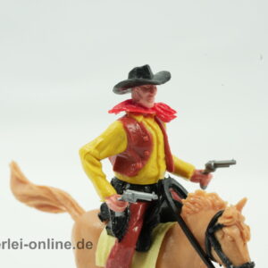 Timpo Toys Cowboy Reiter zu Pferd mit Pistolen | Vintage Timpo Toys Steckfiguren im Allerlei Online Shop