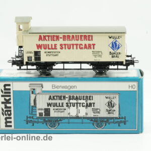 Märklin H0 | Märklin 4678 Aktien-Brauerei Wulle Stuttgart mit Bremserhaus | Gedeckter Güterwagen