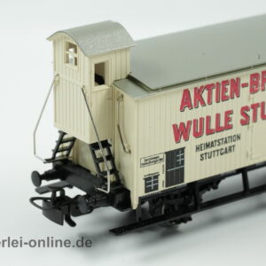Märklin H0 | Märklin Bierwagen 4678 Aktien-Brauerei Wulle Stuttgart mit Bremserhaus